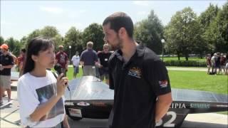 American Solar Challenge 2012 Arrival Interview of Principia College at Finish Line, St. Paul, MN