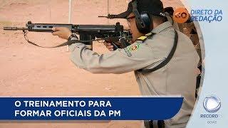 O TREINAMENTO PARA FORMAR OFICIAIS DA PM