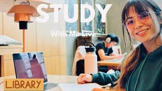 9-Hour Study With Me Live UBC Library |90/10 Productivity Method | Boost Focus & Motivation -No ads