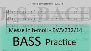 BWV232/14. Patrem omnipotentem - Bass practice