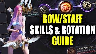 Bow/Staff (Liberator) Skills & Rotation Guide PvE/PvP - Throne and Liberty