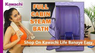 How to Use Kawachi Full Body Cabin Portable Steam Sauna Bath : The Secret to Body Slimming!