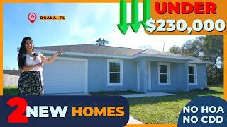 Two NEW HOMES in OCALA, FL!! UNDER $230,000 with no HOA or CDD