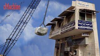 Amazing Fastest Building Demolished Expert, Construction Gets Demolished By Crane Wrecking Ball