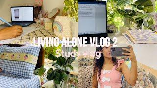 නුවර තනියම ගෙවෙන දවස් Study vlog සිංහල  | Living alone vlog Kandy #adayinmylife #studyvlog