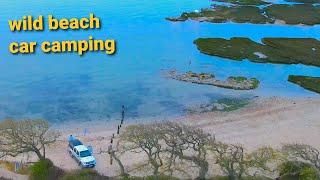 Car camping uk on this beautiful beach