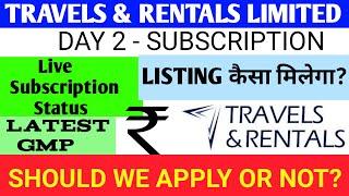 Travels And Rentals IpoTravels & Rentals Ipo ReviewTravels & Rentals Ipo GmpTravels & Rentals Ipo