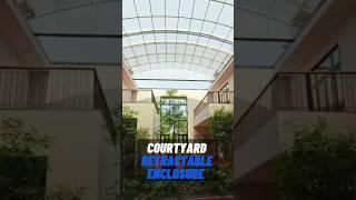 Sliding roof for courtyard in kolkata,India- www.megavent.co.in