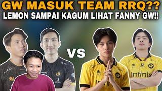 GW MASUK TEAM RRQ?? LEMON SAMPAI KAGUM MELIHAT SKILL FANNY GW!! - Mobile Legends