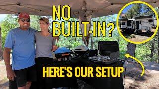No Built-In? This Is Our Real RV Outdoor Kitchen Setup