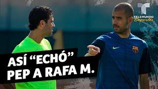 Así "echó" Pep Guardiola a Rafael Márquez del Barcelona | Telemundo Deportes