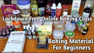 Lockdown Free Online Baking Class||Episode 2 || Base Material For Cake Making ‎||@Nisha's world 