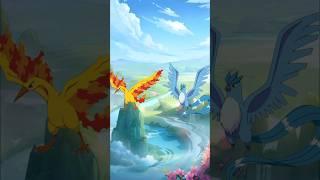 pokemon vs video ! moltress vs articuno #shorts #youtubeshorts