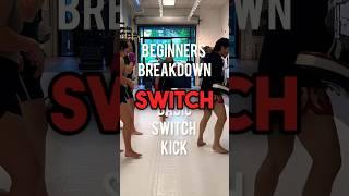 Beginners breakdown on how to switch kick. Working the opposite side. #coach #beginners #muaythai