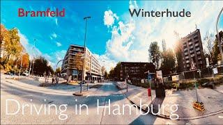 DRIVING in HAMBURG *[BRAMFELD ️ WINTERHUDE]**