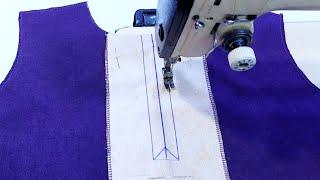 Sewing Technique for Beginners, How to Make Perfect Placket. an easiest way. Like DIY