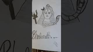 drawing of Bholenath  Yuvraj  arts studio