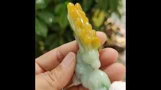 Wood Element Jade Deer Sculpture - #jadeite #jade #singapore