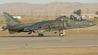 RARE AV-8B Harrier II Action: VMA-223 Training at NAF El Centro!