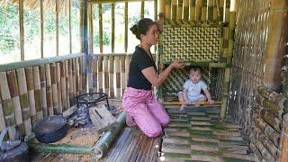 FULL VIDEO: 300 Days of Building a Life - Single Mother Alone Building a Bamboo House by the Lake