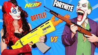 NERF FORTNITE Blasters vs LEGO BLASTERS - WHICH WILL WIN?