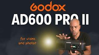 I try one light for photo AND video! [Godox AD600 pro II-Nikon Z]