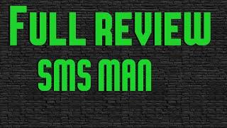 Full Review || The Best Virtual Number Service For Sms Authorization And Anonimity || Sms Man