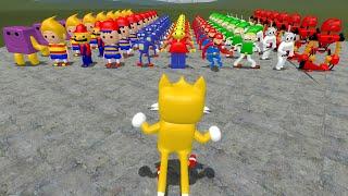 PLAYING AS TAILS IN 3D MEMES SANIC CLONES in Garry's Mod