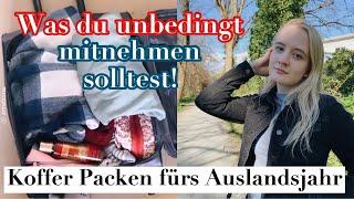 DINGE, DIE DU INS AUSLANDSJAHR MITNEHMEN SOLLTEST // Koffer packen Tipps | Anne