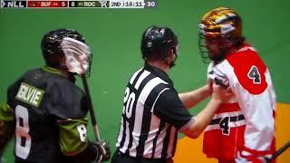 NLL lacrosse - Buffalo's Ian MacKay, Rochester's Mitch Ogilvie receive roughing penalties