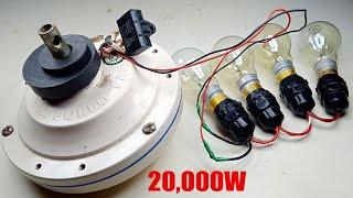 Self Running Free Energy Fan Device Generator 16KW Motor Magnet Light Electricity Idea