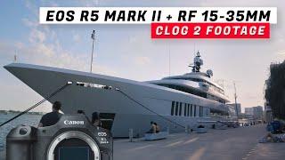 Canon EOS R5 Mark II Clog 2 Sample Footage + RF 15-35mm f2.8 L IS USM #r5markii