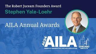 Stephen Yale-Loehr Accepts the Robert Juceam Founders Award