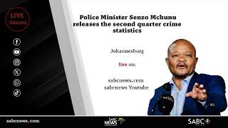 Police Minister Senzo Mchunu releases the second quarter crime statistics