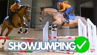 Teddy's Flying! - First time jumping fillers and a full showjumping course for my young horse