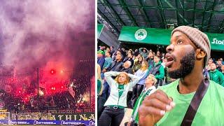 AMERICAN FAN EXPERIENCES THE MOST IMPORTANT FOOTBALL GAME IN GREECE - PANATHINAIKOS VS AEK ATHENS