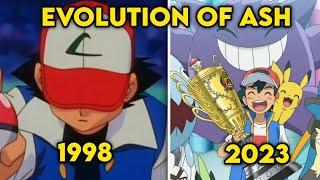 Pokemon Ash Ketchum Evolution (1998-2023) | Kanto- Journeys | Pokemon Horizons