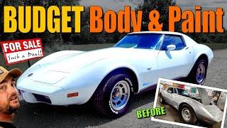 BUDGET PAINT On Corvette Stingray! DIY Transformation!