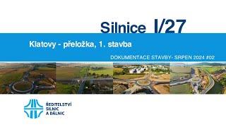 I/27 Klatovy, přeložka, 1. stavba (dokumentace stavby druhá polovina 08/2024)