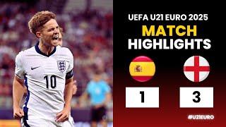 스페인 U21 - 잉글랜드 U21 | 1-3 | 하이라이트 | UEFA U21 유로 2025 | 스페인 잉글랜드 U21