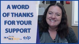 A Word of Thanks for Your Support