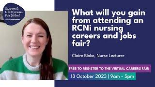 What will you gain from attending an RCNi nursing careers and jobs fair?