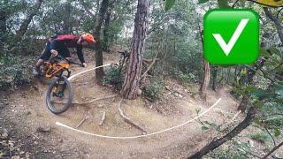 TÉCNICA MTB: Como hacer CURVAS CERRADAS CORRECTAMENTE en TRIALERAS  | CURSO TÉCNICA MTB #3