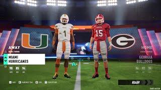 Miami Vs. Georgia Gameplay - Maximum Football