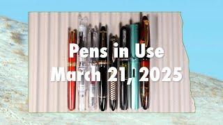 Pens in Use - March 21, 2025