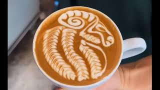 Goat  Latte Art | Coffee Art #coffee