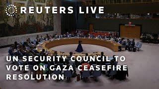 LIVE: UN Security Council to vote on Gaza ceasefire resolution