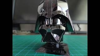 Metal Earth Darth Vader Helmet Assembly Time Lapse