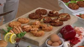 Kaptain's Ketch (10) 4 oz. Gourmet Shrimp Burger on QVC