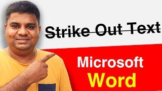 How to Strike Out Text in Word (MS Word)